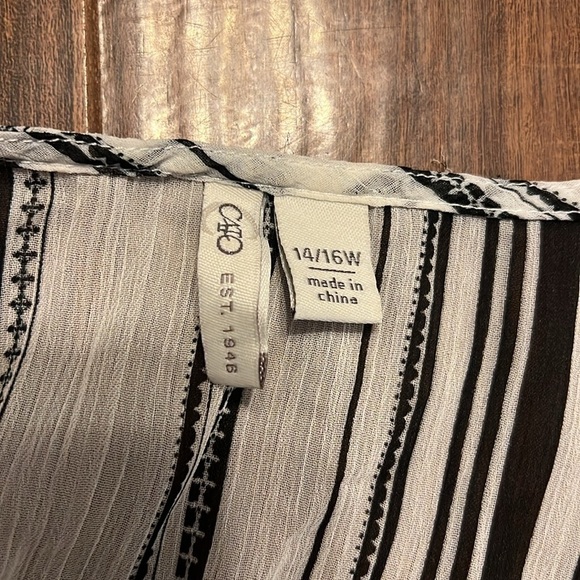 Cato Plus Size Lightweight Sheer Duster, Sz. 14/16W. - Picture 8 of 10